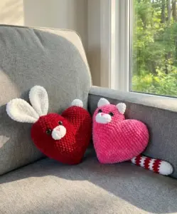 Valentine Heart Amigurumi Bunny